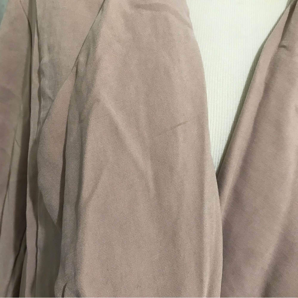 Express Dusty Mauve Open Drape Front Longline Dus… - image 4